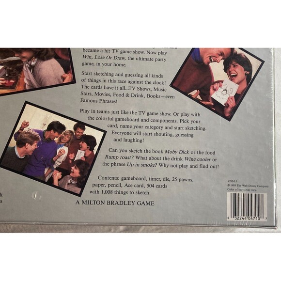 Win Lose or Draw Board Game by Milton Bradley MB 1988 Party Game New & Sealed - Picture 5 of 8